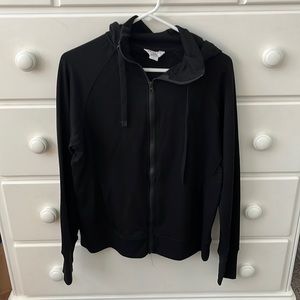 Danskin Black Mock Neck Zip Up Jacket